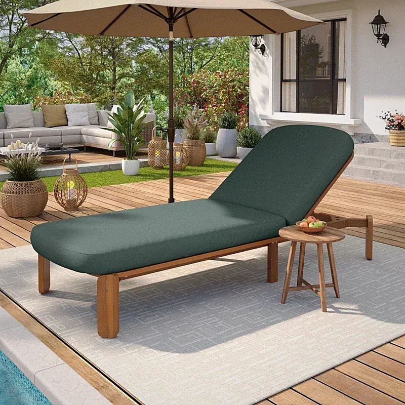 Adjustable Outdoor Chaise Lounge Chair Reclining Patio Folding Pool Chair