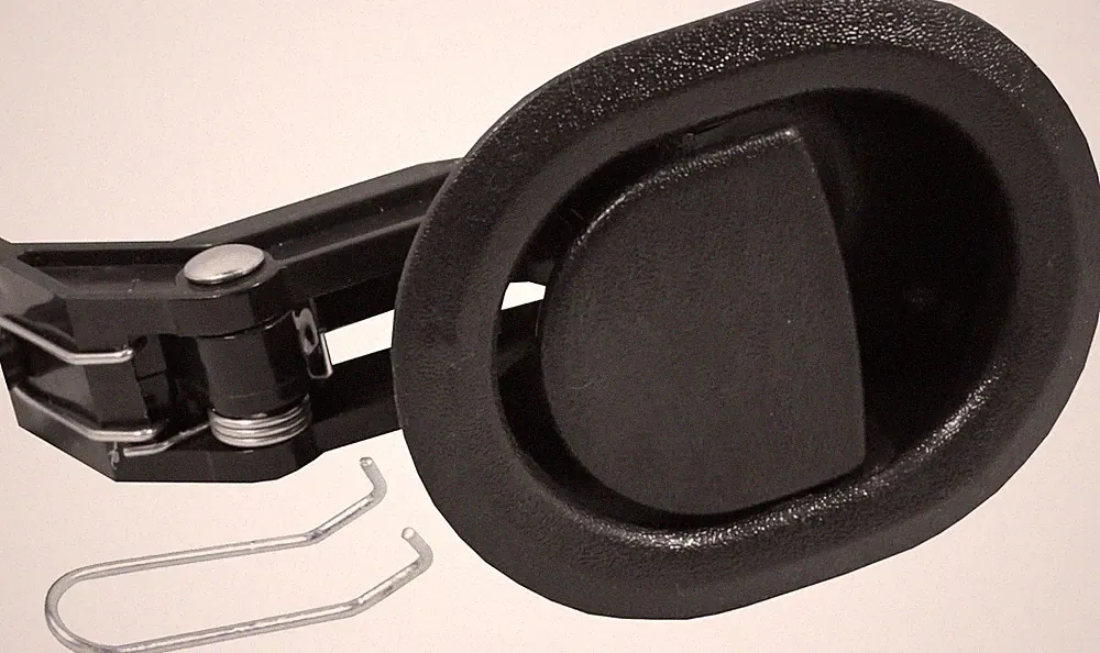Reliable Recliner Replacement Parts Handle Small Oval Black Plastic Pull Recline