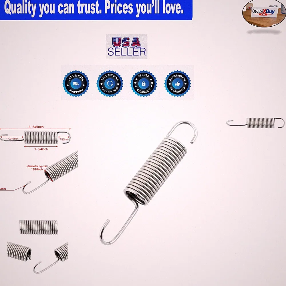 Stainless Steel Recliner Spring 3-5/8" Replacement Tension Spring for Sofa Chair